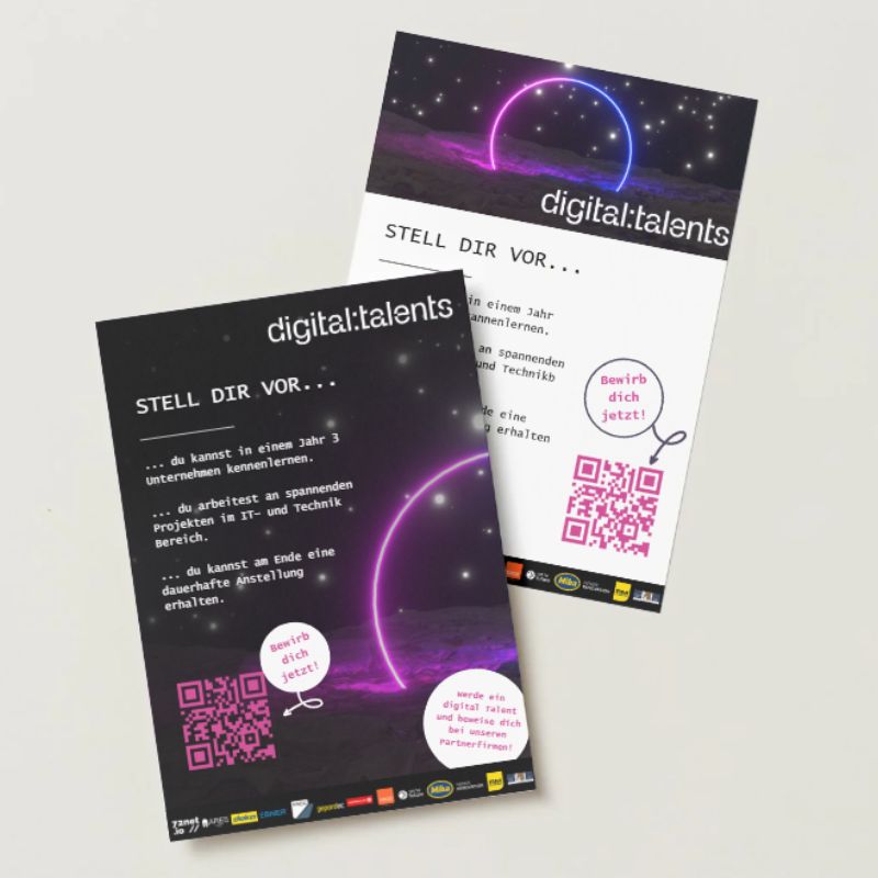 Digital Talents Flyer Talente